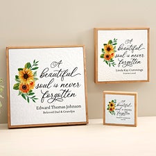 Beautiful Soul Memorial Personalized Pulp Paper Wall Decor - 48345