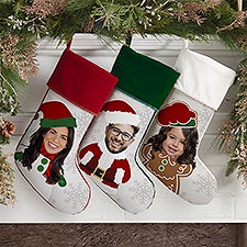 Christmas Character Personalized Photo Christmas Stockings - 48704