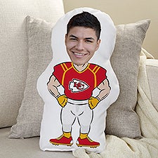 Kansas City Chiefs Personalized Photo Character Throw Pillow - 48719