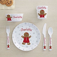 Christmas Characters Personalized Kids Dinnerware - 48780