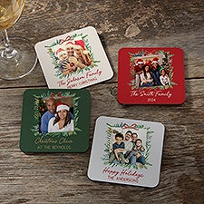 Holiday Moments Personalized Photo Coaster - 48802