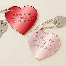 Write Your Own Personalized Heart Keychain  - 48850