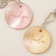 Trendy Script Personalized Acrylic Keychain - 48858