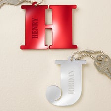 Initial and Name Personalized Acrylic Keychain - 48861