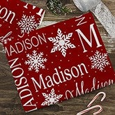 Christmas Snowflake Repeating Name Personalized Wrapping Paper - 48904