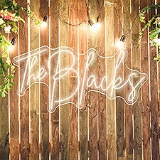 Trendy Wedding Personalized Neon Sign - 48964D