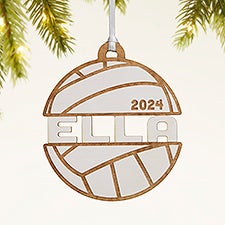 Volleyball Personalized Wood Ornament - 49047