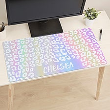 Leopard Print Personalized Desk Mat - 49177