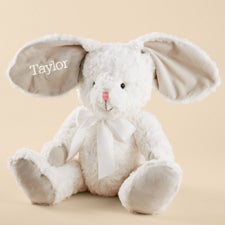 Simply Sweet Personalized Large White Plush Bunny   - 49325