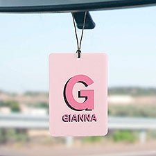 Shadow Name Personalized Car Air Freshener - 49377