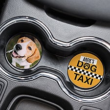 Dog Taxi Personalized Car Coaster Set of 2  - 49396