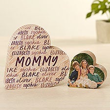 Grateful Heart Personalized Wooden Heart - 49418