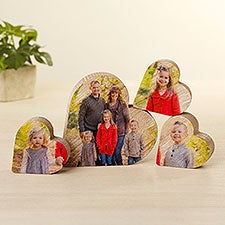 Personalized Photo Wooden Heart Keepsake Gifts - 49432