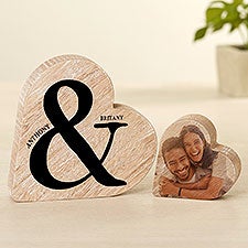 You  I Personalized Wood Heart Keepsake Gift - 49437