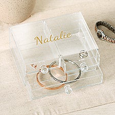 Classic Celebrations Personalized Acrylic Jewelry Box  - 49523