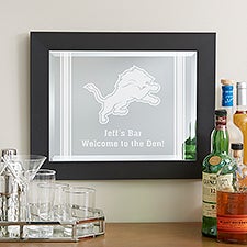 NFL Detroit Lions Engraved Framed Wall Mirror  - 49589