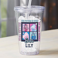 Barbie™ Varsity Collection Personalized 17 oz. Insulated Acrylic Tumbler  - 49640