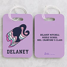 Barbie™ Varsity Collection Personalized 2pc Bag Tag Set - 49648