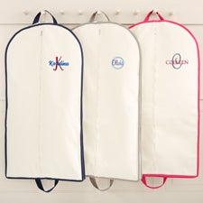 Playful Name Embroidered Canvas Garment Bag  - 49758