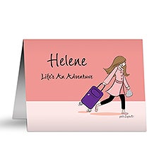 philoSophies® Travel Personalized Note Cards - 49845