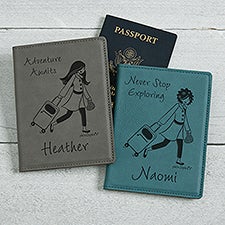 philoSophies® Travel Personalized Passport Holder - 49847