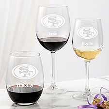 San Francisco 49ers Wine Glass Collection - 49943