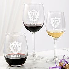 Las Vegas Raiders Wine Glass Collection - 49946