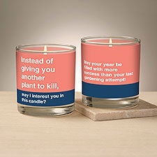 Not Another Plant To Kill Personalized 8oz Glass Candle - 49950