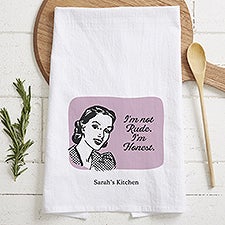 Im Not Rude, Im Honest Personalized Tea Towel - 49955