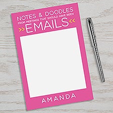 Notes  Doodles Personalized Notepad - 49971