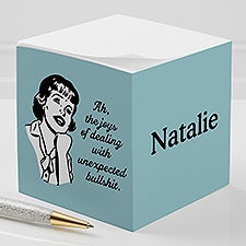 Dealing With Unexpected Bullsh*t Personalized Paper Note Cube - 49973