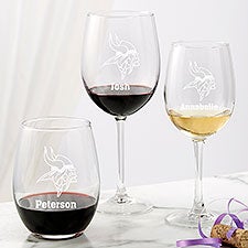 NFL Minnesota Vikings Wine Glass Collection - 49987