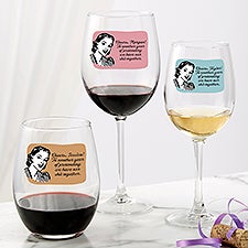 Cheers Personalized Wine Glass Collection - 49988