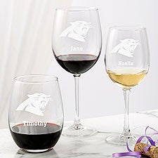 NFL Carolina Panthers Wine Glass Collection - 50017