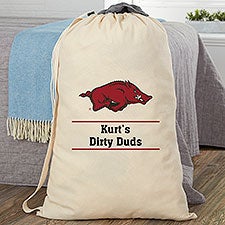 NCAA Arkansas Razorbacks Personalized Laundry Bag - 50039