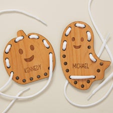 Halloween Character Personalized Wooden Lacing Toy - 50053