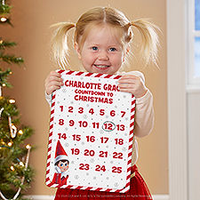 The Elf on the Shelf® Countdown Personalized Dry Erase Sign - 50110