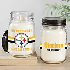 NFL Pittsburgh Steelers Personalized Farmhouse Candle Jar - 50131