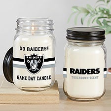 NFL Las Vegas Raiders Personalized Farmhouse Candle Jar - 50136