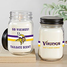 NFL Minnesota Vikings Personalized Farmhouse Candle Jar - 50142