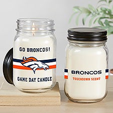 NFL Denver Broncos Personalized Farmhouse Candle Jar - 50143