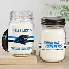 NFL Carolina Panthers Personalized Farmhouse Candle Jar - 50147