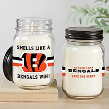 NFL Cincinnati Bengals Personalized Farmhouse Candle Jar - 50148