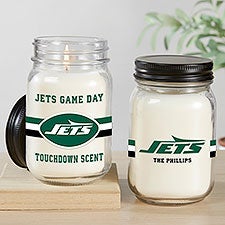 NFL New York Jets Personalized Farmhouse Candle Jar - 50156