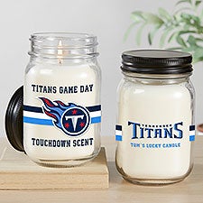 NFL Tennessee Titans Personalized Farmhouse Candle Jar - 50159