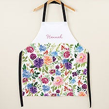 Forever Floral Personalized Full Color Apron - 50196