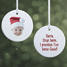 Photo Face Cutout Personalized Ornament - 50290