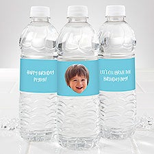 Photo Face Cutout Personalized Water Bottle Labels - 50307