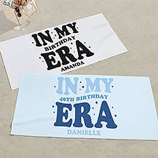 In My Birthday Era Personalized Beach Towel - 50395
