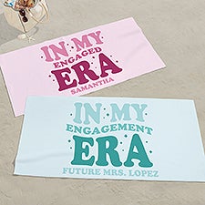 In My Engaged Era Personalized Beach Towel - 50396